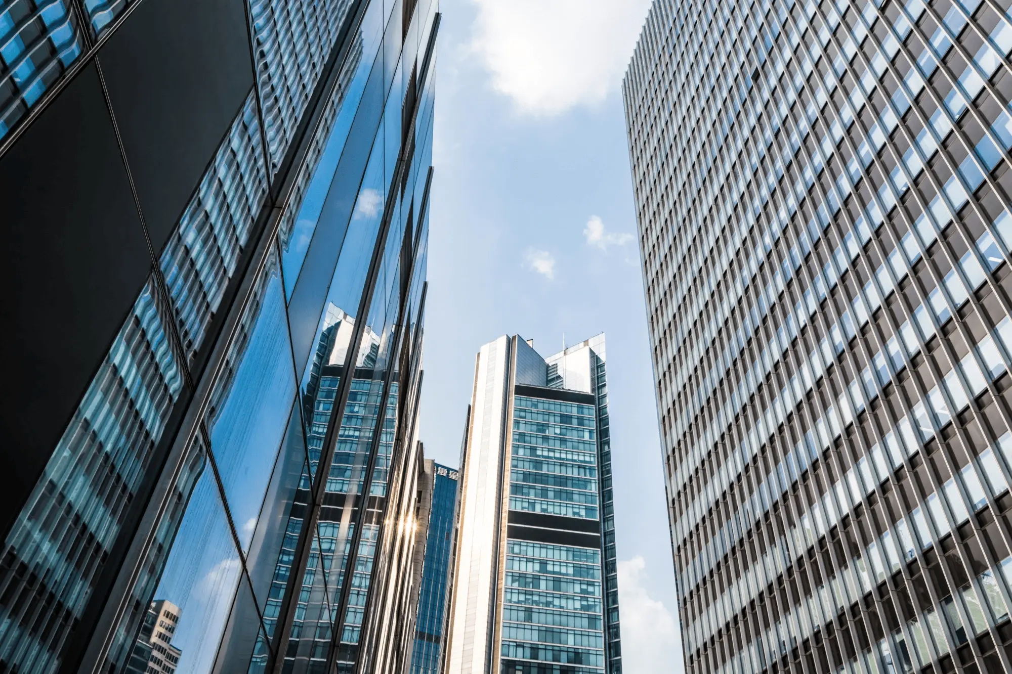 Modern office buildings